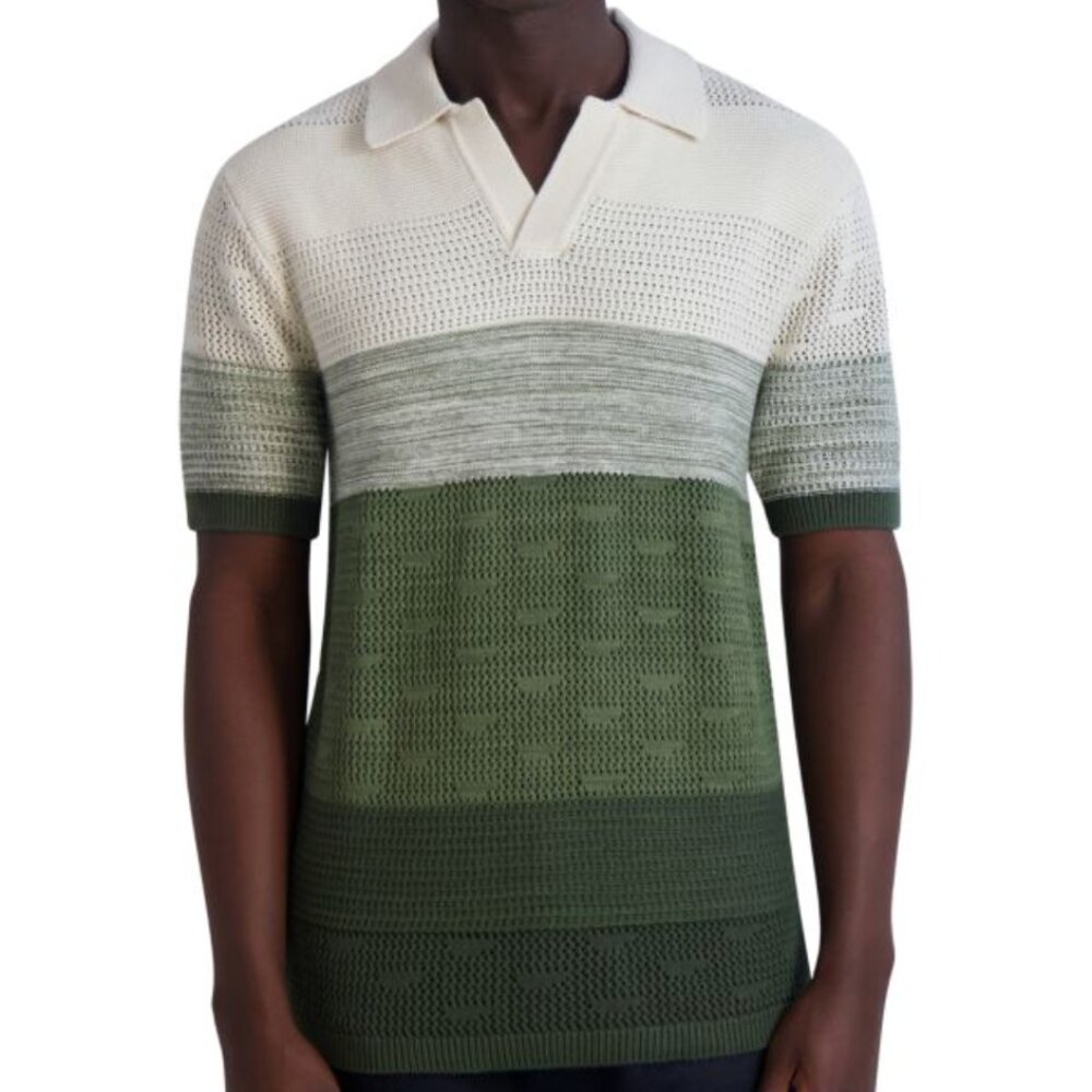 KARL LAGERFELD PARIS Colorblock Johnny Sweater